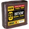 Core Tarps Heavy Duty Tarp, 20 ft x 35 ft, 20 Mil, Brown/Black, Polyethylene, Waterproof, Rip and Tear Proof CT-702-20X35 - alternate 1